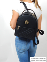 Cavalinho Ciao Bella Backpack SKU 18060207 #color_black, saddlebrown, saddlebrown multi-color, red