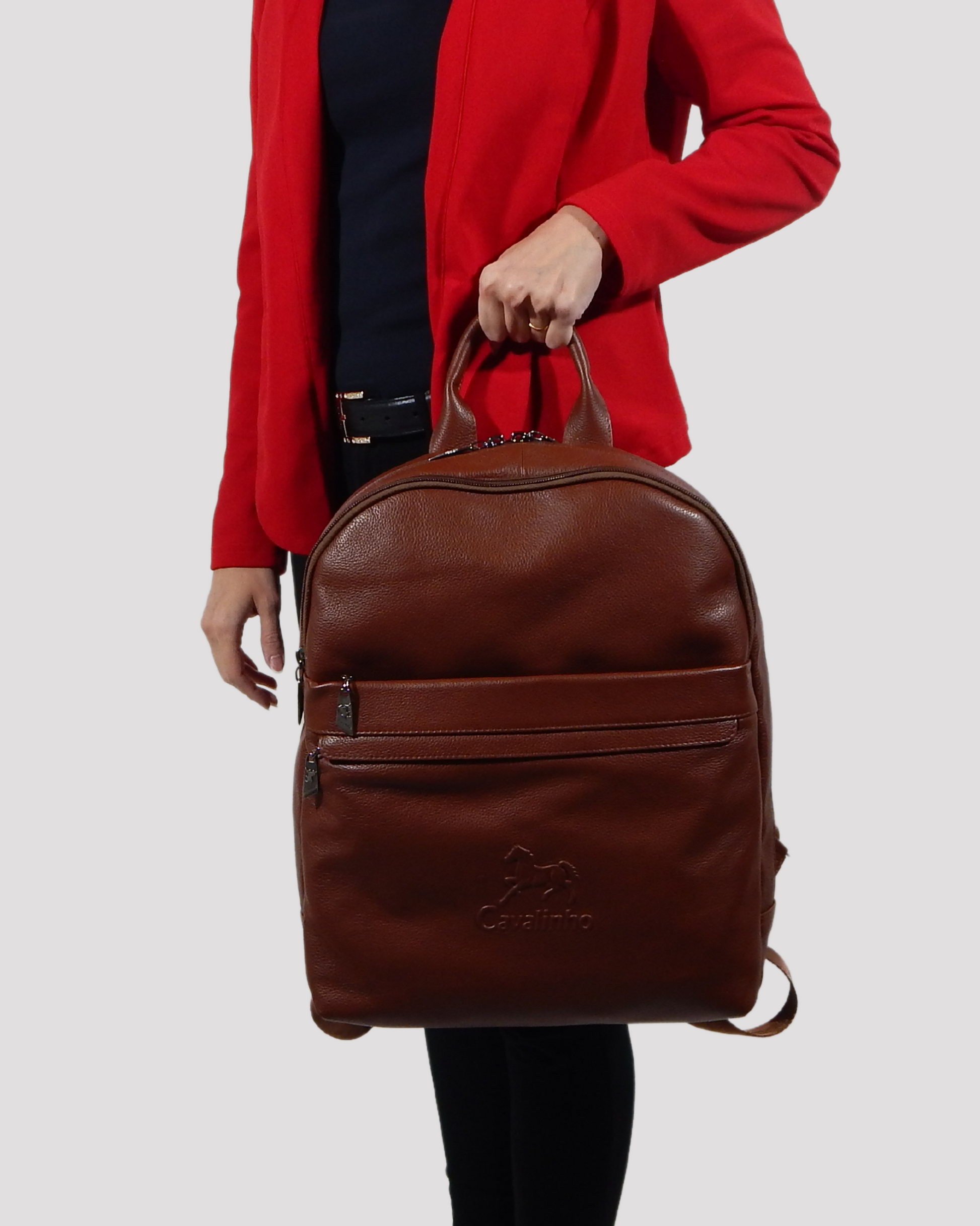 #color_ SaddleBrown | Cavalinho El Estribo Leather Backpack - SaddleBrown - bodyshot_0384_2