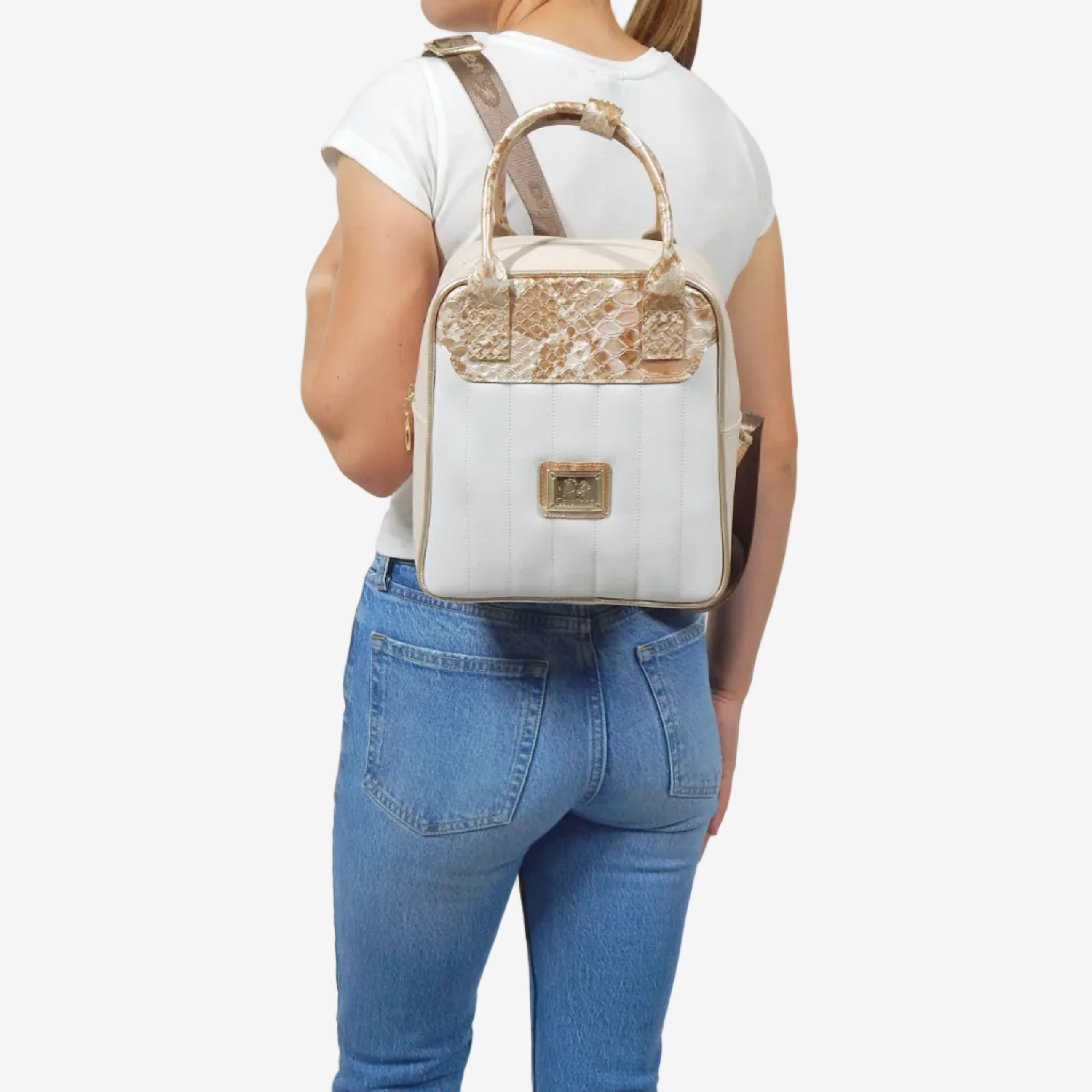 Cavalinho Grace Backpack SKU 18250419.05 #color_Beige / White
