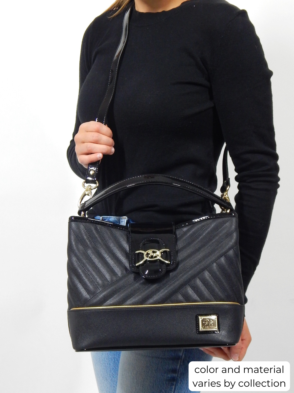 Cavalinho Ciao Bella Handbag SKU 18060429 #color_maroon multi-color, saddlebrown multi-color, black