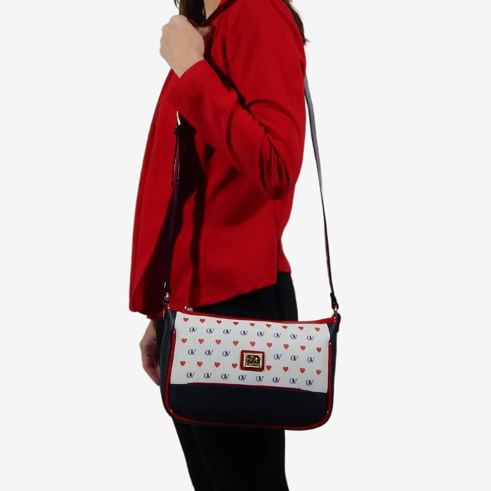 Cavalinho Love Yourself Crossbody Bag SKU 18440473.22 #color_Navy / White / Red