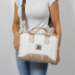 Cavalinho Mystic Handbag - Beige / White - bodyshot_0479_2_32b42b9a-aaeb-480e-8bb0-582e98d14f2b