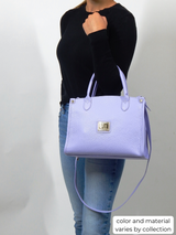 Cavalinho Muse Leather Handbag - SKU 18300480 | #color_Black, Sand, Lilac, CornflowerBlue