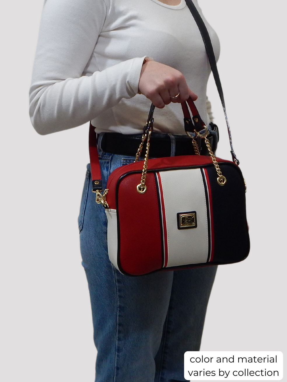 Cavalinho Allegro Handbag - Beige / White / Pink - bodyshot_0512_1_4118c215-67f4-4670-8ba6-9853224318d5