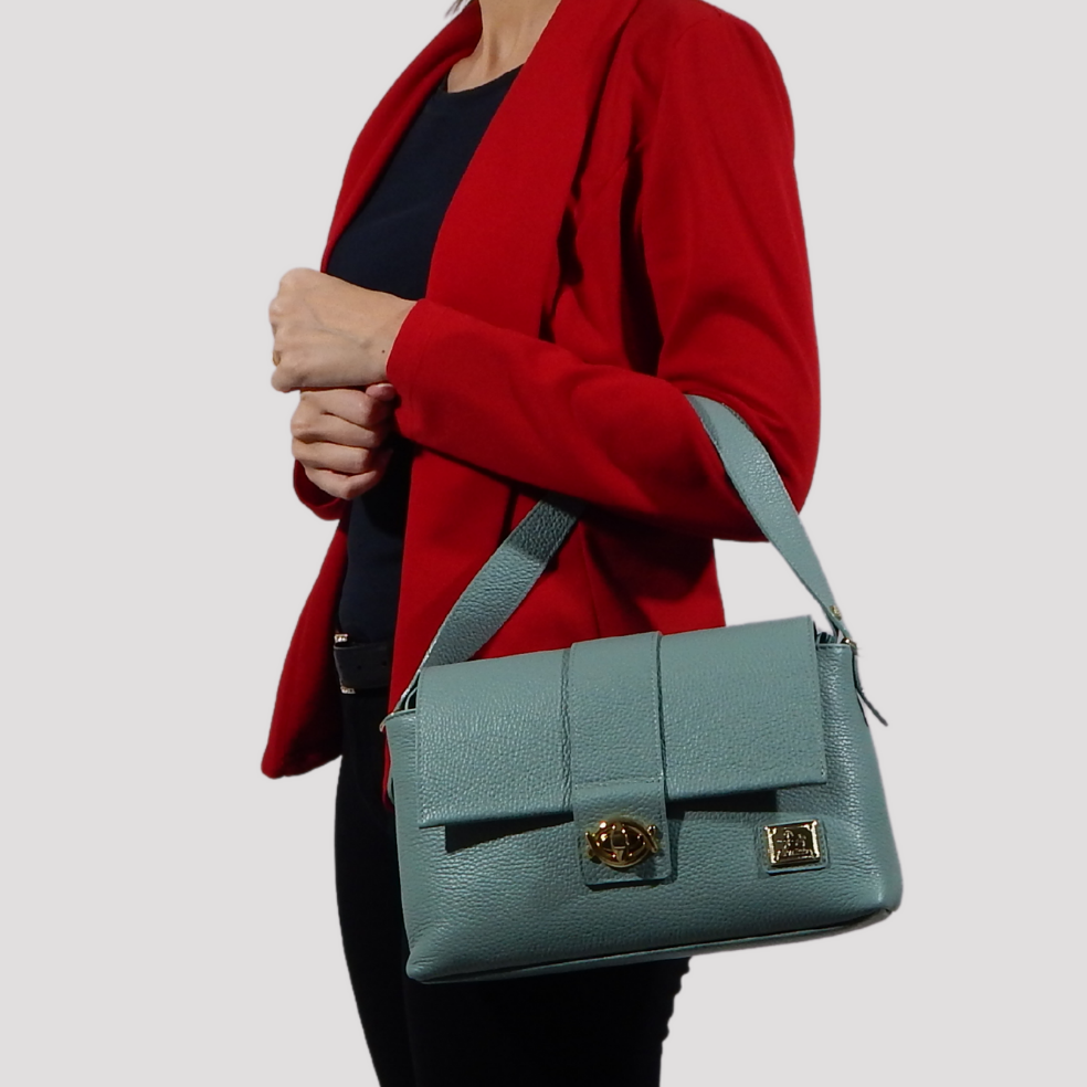 Cavalinho Muse Leather Handbag - SKU 18300514 | #color_Black, DarkSeaGreen, Sand