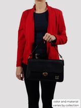 Cavalinho Muse Leather Handbag - SKU 18300515 | #color_DarkSeaGreen, Sand, Black, Purple