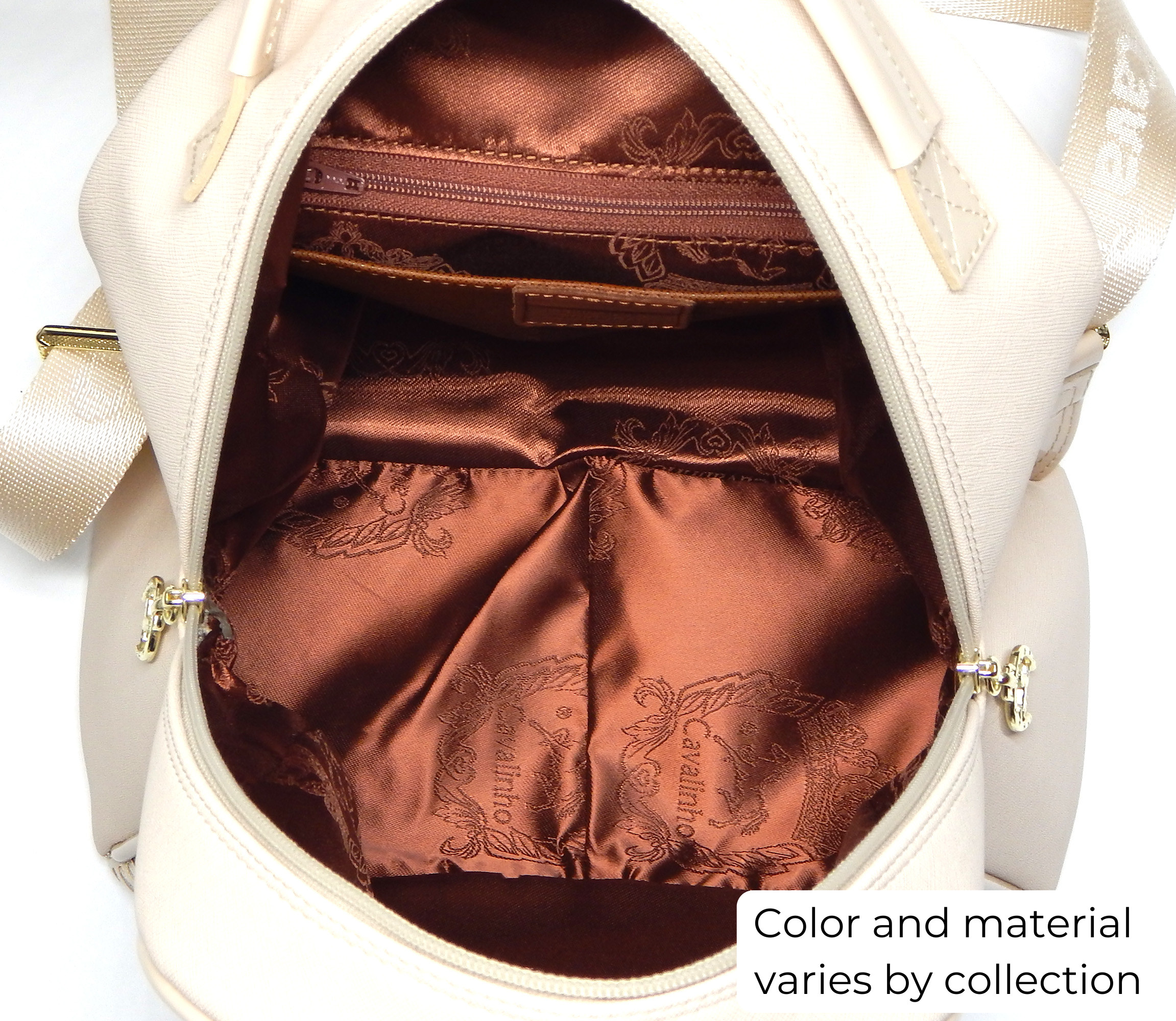 Cavalinho Grace Backpack SKU 18250207 #color_DarkOliveGreen / Beige, Navy / Beige, Beige / White, Navy / White, DarkRed / Beige, DarkRed / White