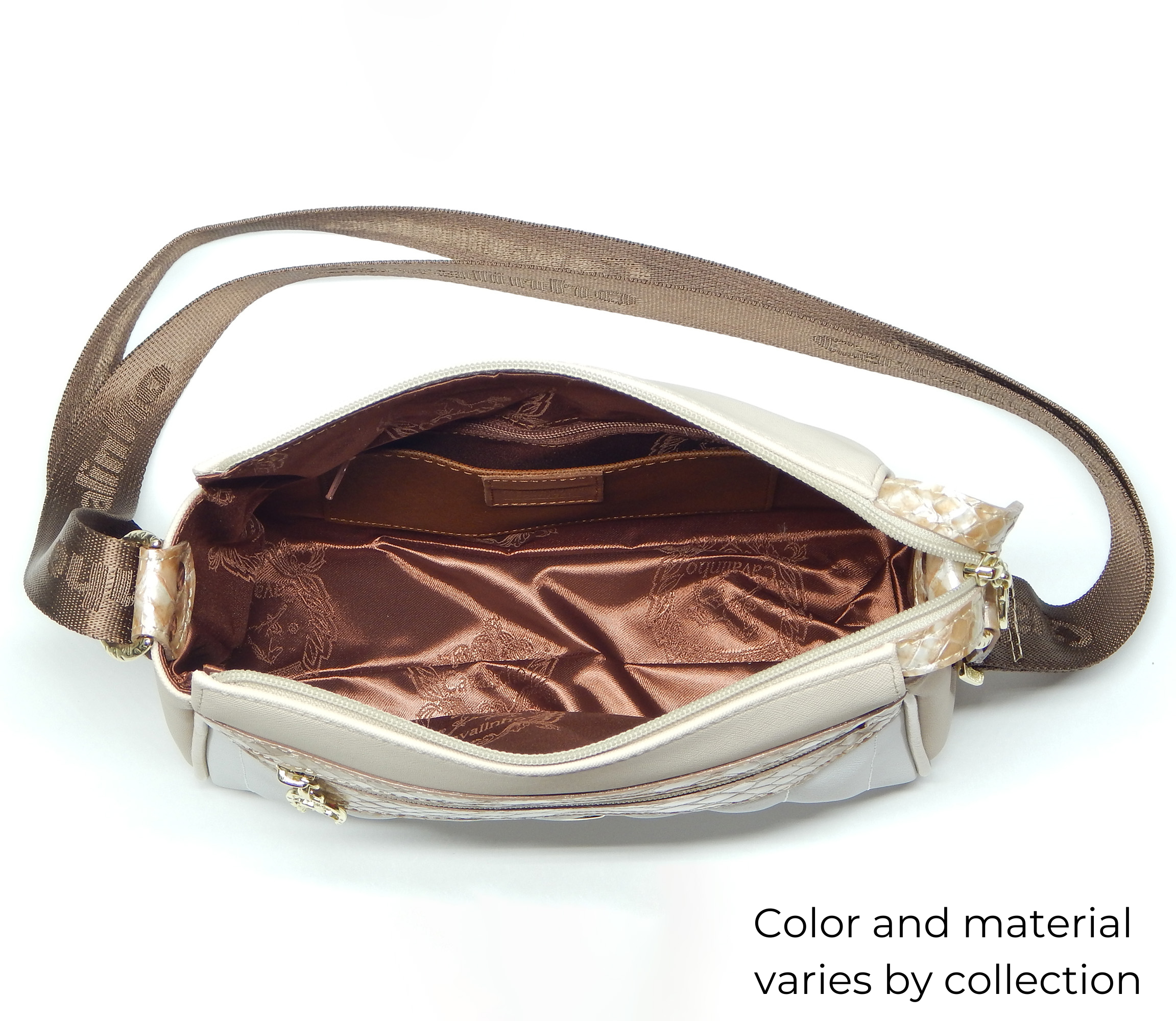 Cavalinho Muse Leather Crossbody Bag - SKU 18300373 #color_DarkSeaGreen, CornflowerBlue, Sand, Black, HotPink, Lilac