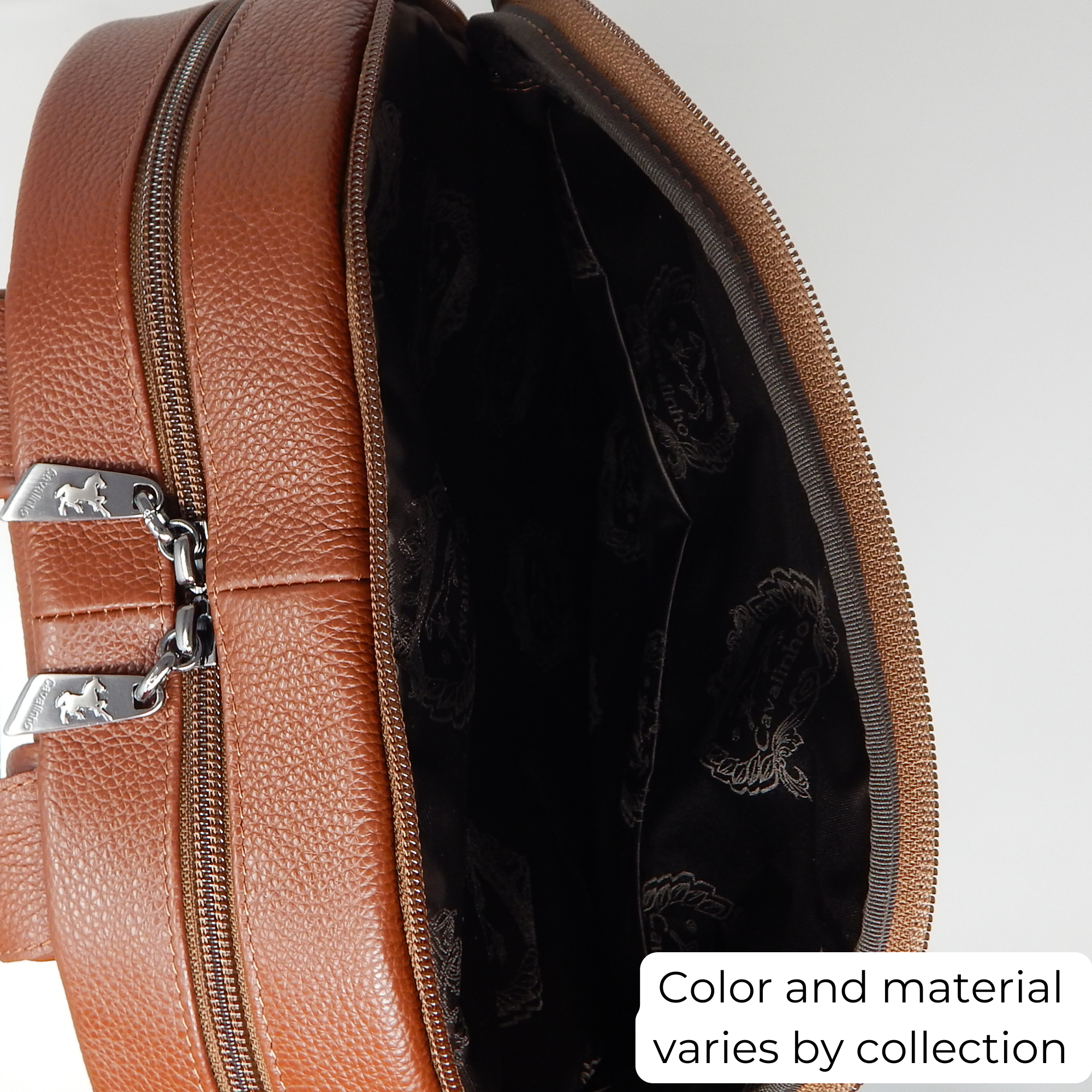 Cavalinho El Estribo Leather Backpack SKU 18040384.13 #color_Saddlebrown, Black