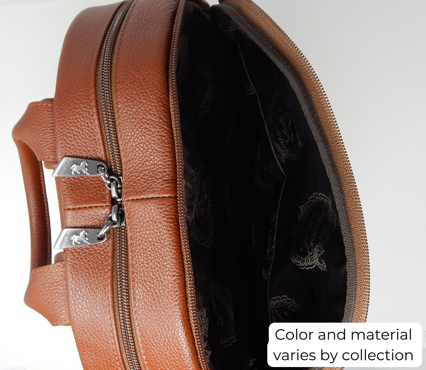 #color_ SaddleBrown | Cavalinho El Estribo Leather Backpack - SaddleBrown - inside_0384_2