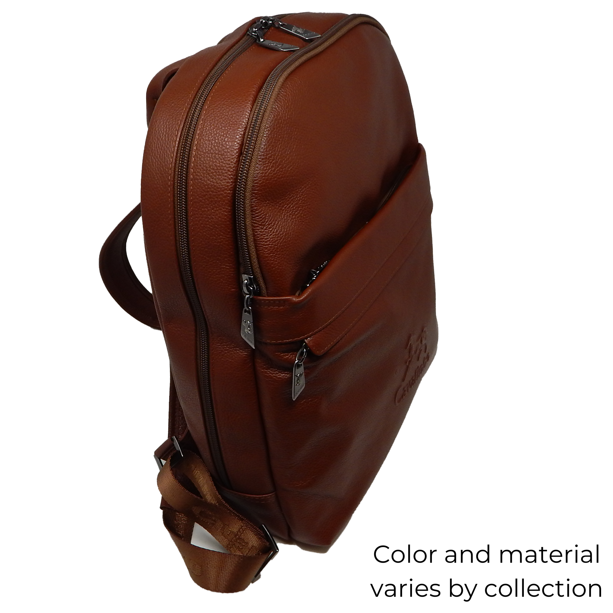 Cavalinho El Estribo Leather Backpack SKU 18040384.13 #color_Saddlebrown, Black