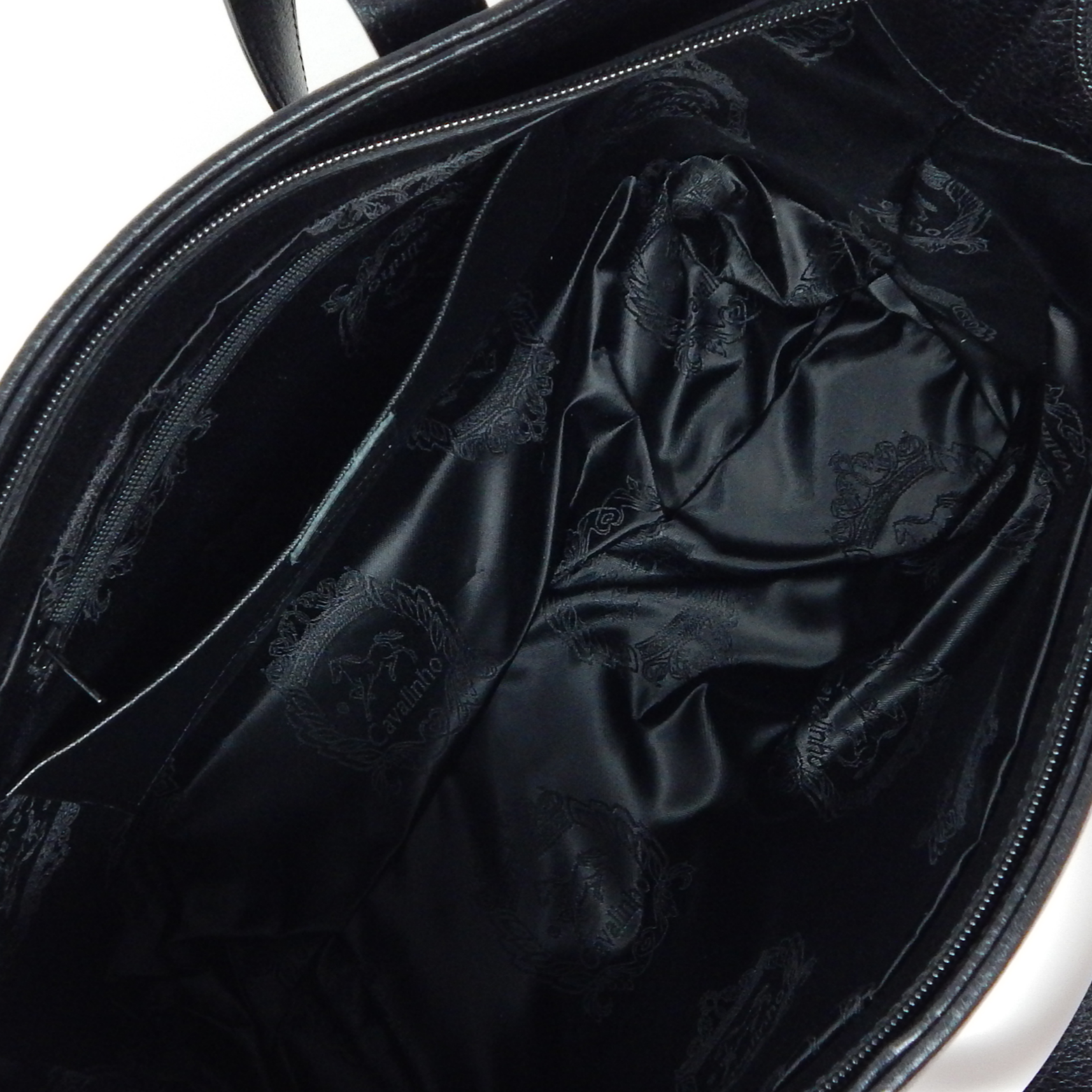 Cavalinho Cavalo Lusitano Leather Shoulder Bag SKU 18090410 #color_brown, black, saddlebrown