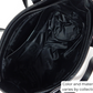 Cavalinho Cavalo Lusitano Leather Shoulder Bag - Black - inside_0410