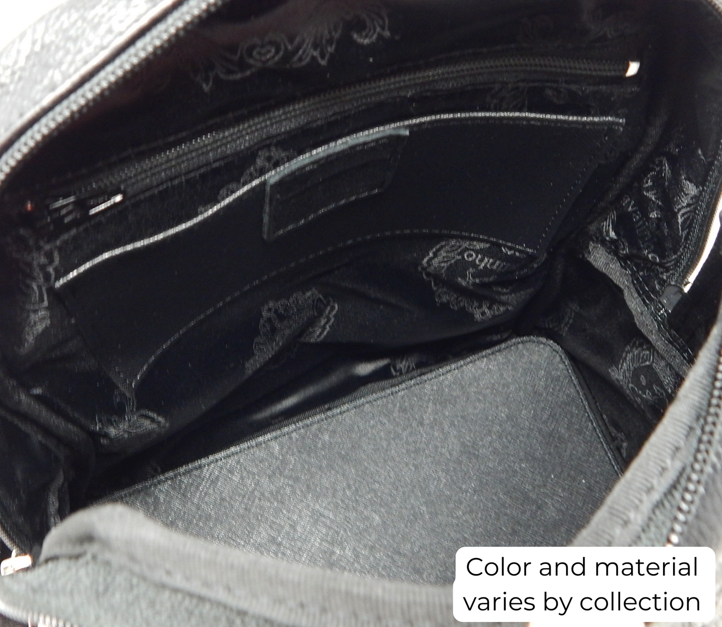#color_ Black | Cavalinho Cavalo Lusitano Leather Backpack - Black - inside_0412