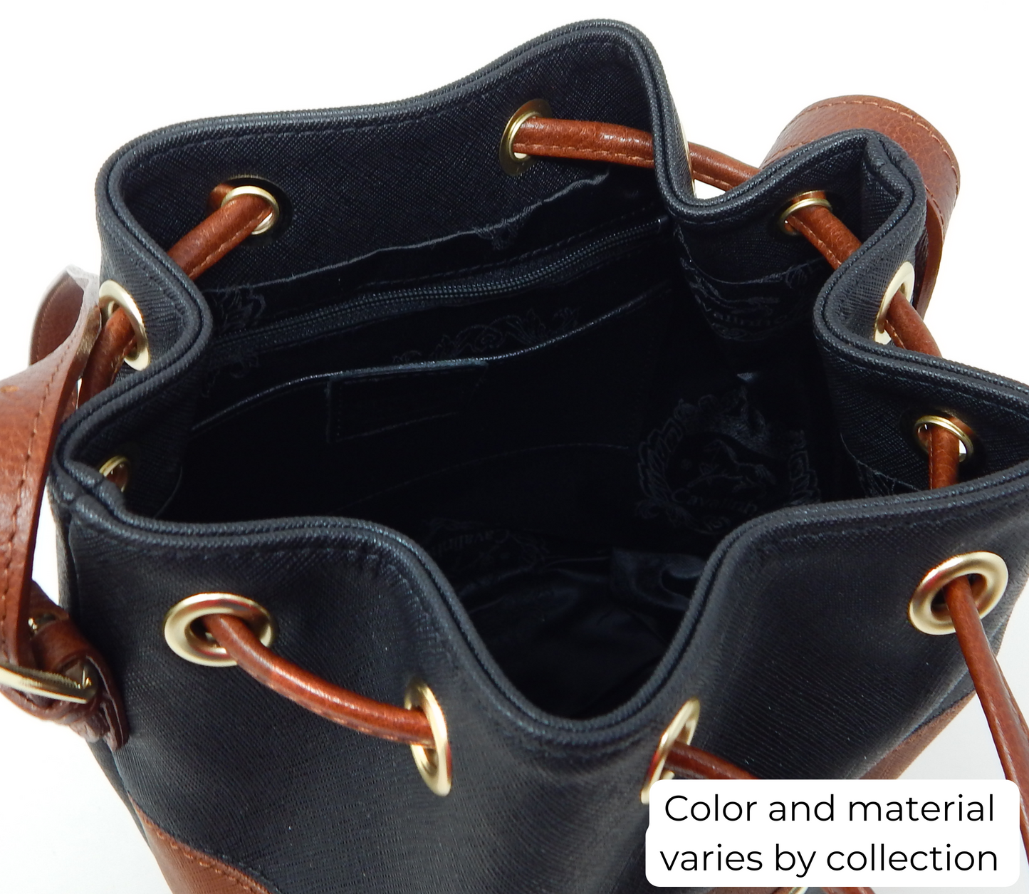 Cavalinho Unique Bucket Bag - Black & Honey - inside_0413