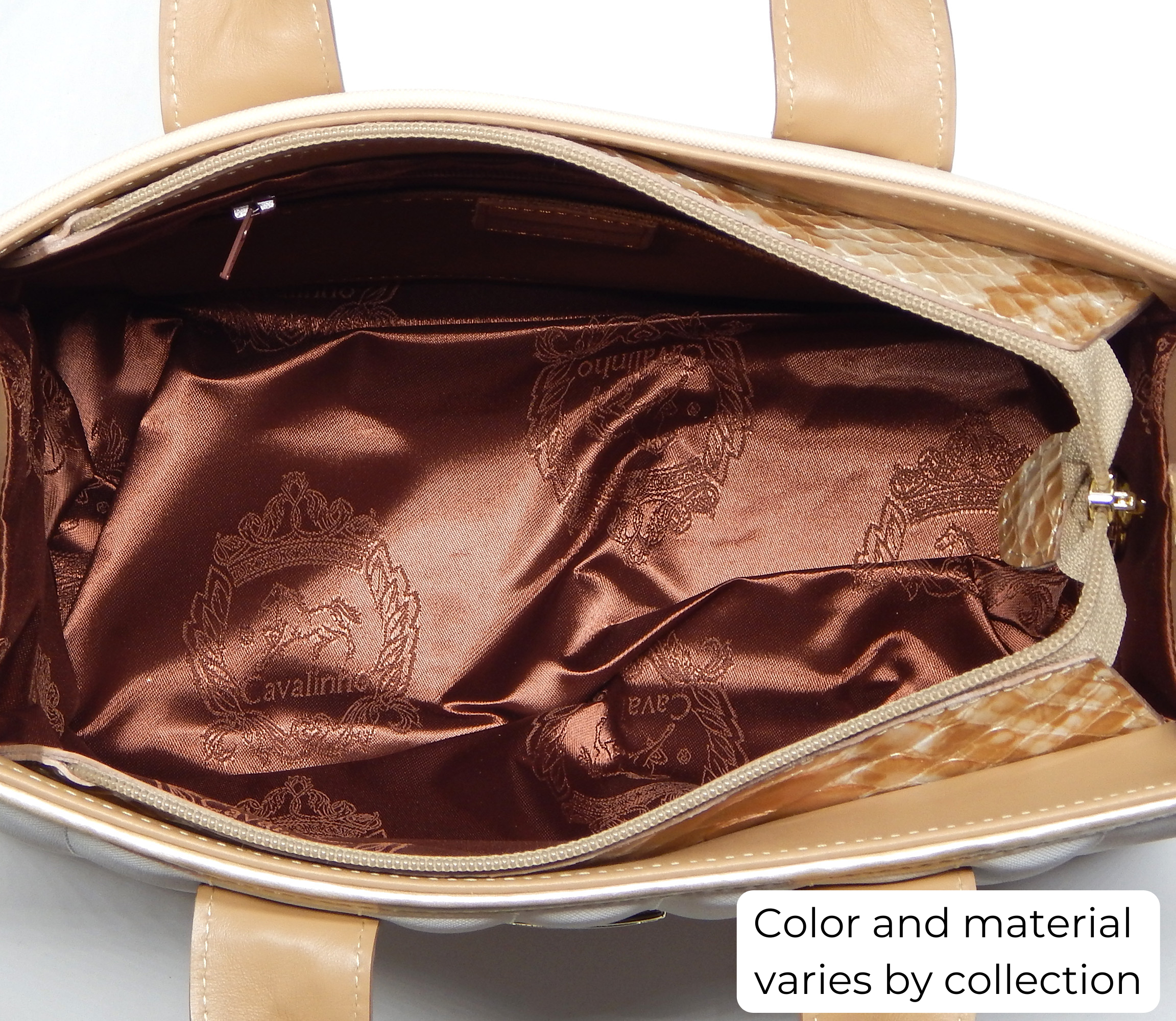 Cavalinho Charming Handbag SKU 18470479 #color_navy / tan / beige, black, white / sand