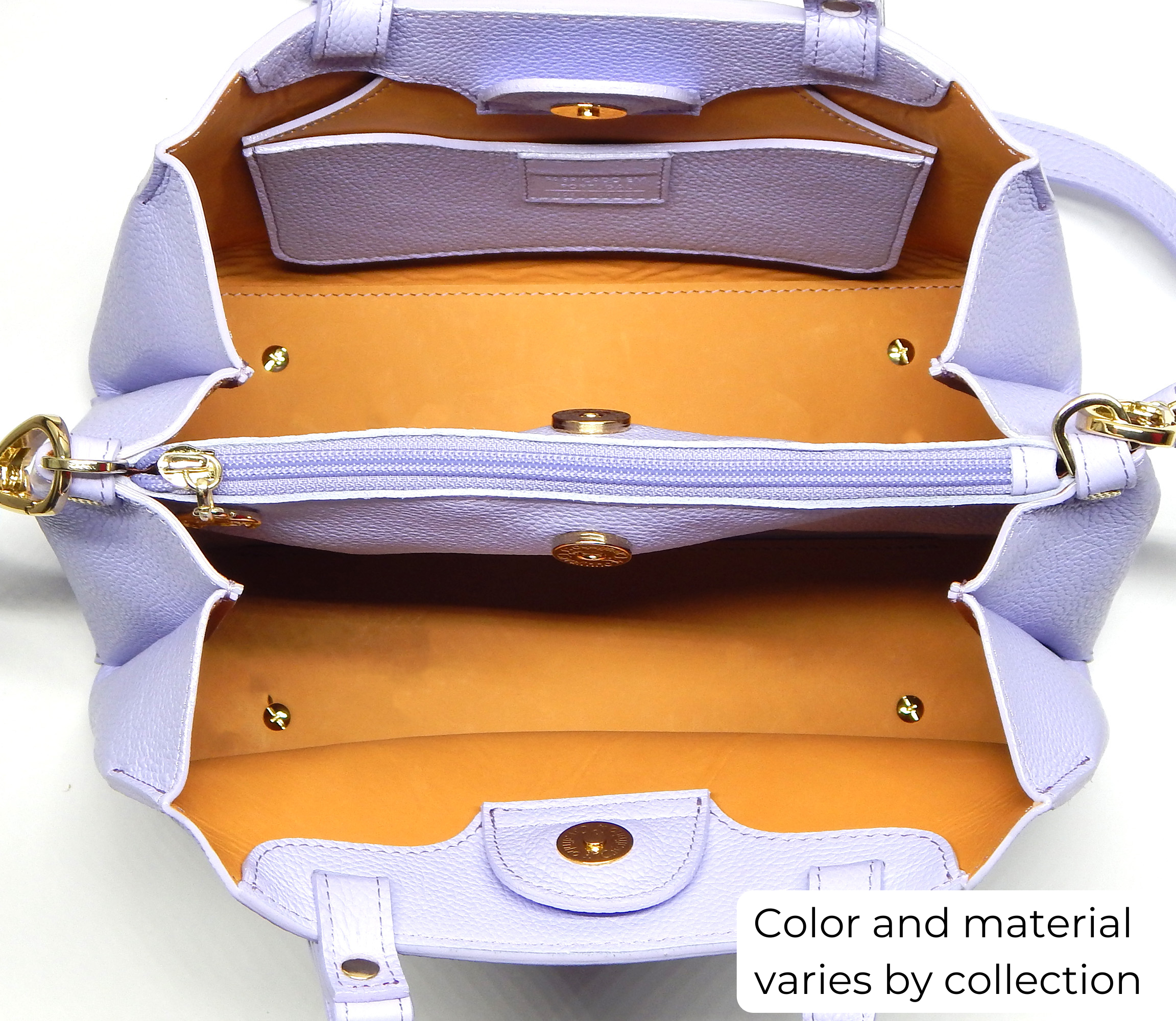 Cavalinho Muse Leather Handbag - SKU 18300490 | #color_DarkSeaGreen, Lilac, HotPink, Black, Sand, CornflowerBlue, LightSand