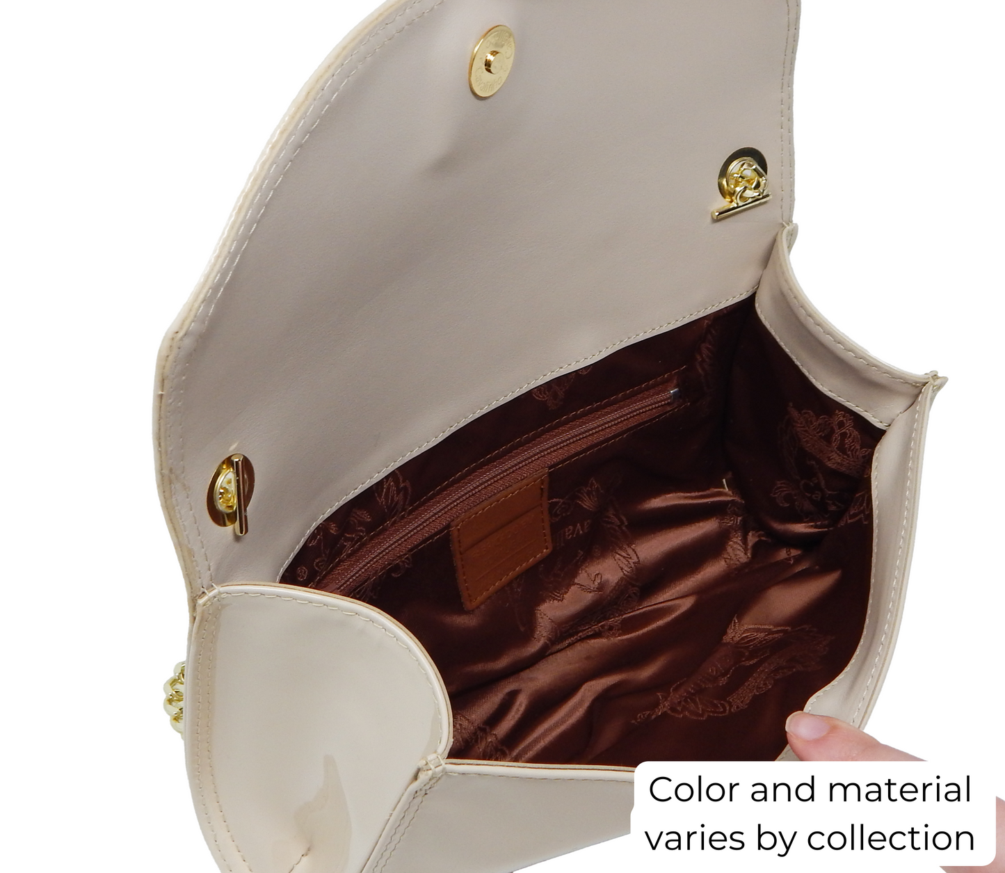 Cavalinho All In Patent Leather Clutch or Shoulder Bag - Red - inside_0491