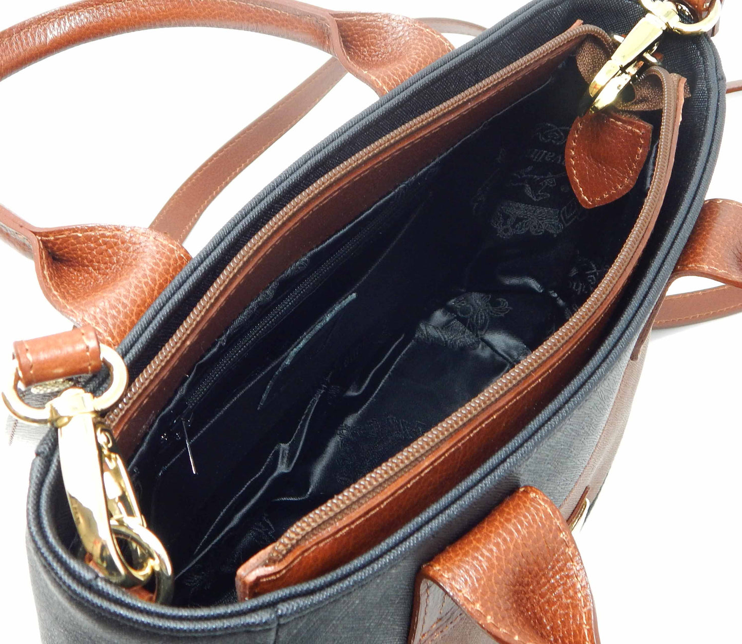 Cavalinho Unique Handbag - Black & Honey - inside_0507