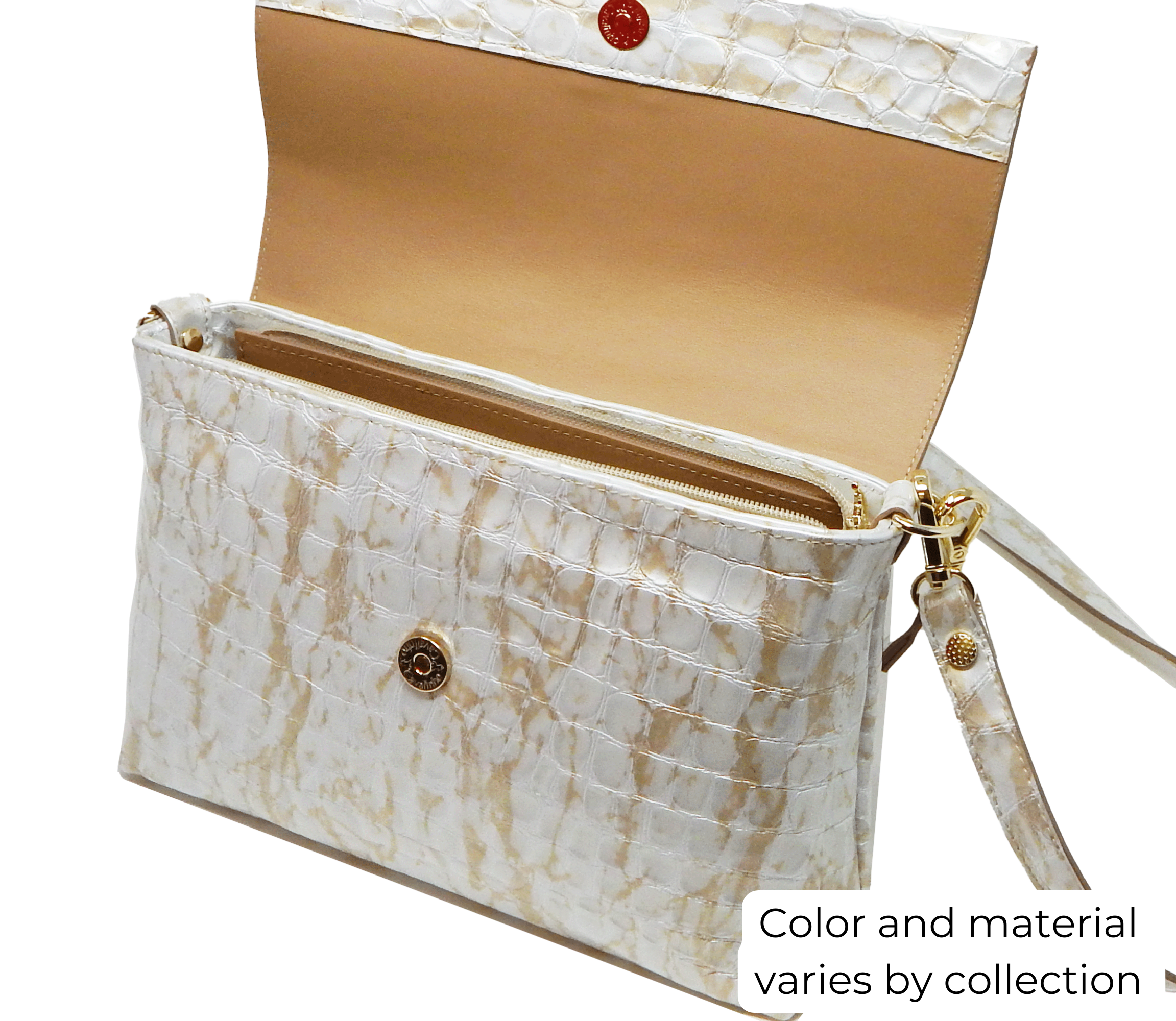 Cavalinho Muse 3 in 1: Leather Clutch, Handbag or Crossbody Bag - SKU 18300509 | #color_DarkSeaGreen, Black, Sand