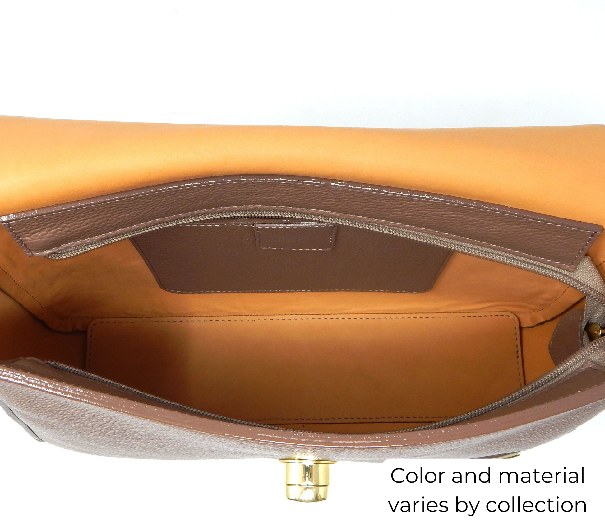 Cavalinho Muse Leather Handbag - Sand - inside_0515