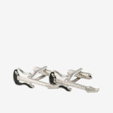 Electric Guitar Black Cufflinks for Men