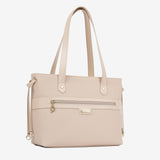 Cavalinho La Vie Beige Designer Tote Bag for Women SKU 16190578.05 #color_beige, black, red, taupe