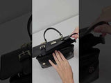 Cavalinho Muse Trapezoid Leather Handbag SKU 18300508.01 #color_black