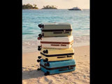 Cavalinho Colorful Hardside Toiletry Tote & Luggage #color_ocean blue, forest green, lightyellow, beige