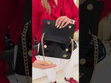 Iconic by Cavalinho Black Patent Leather Clutch Shoulder Bag SKU 16270648.01 #color_black
