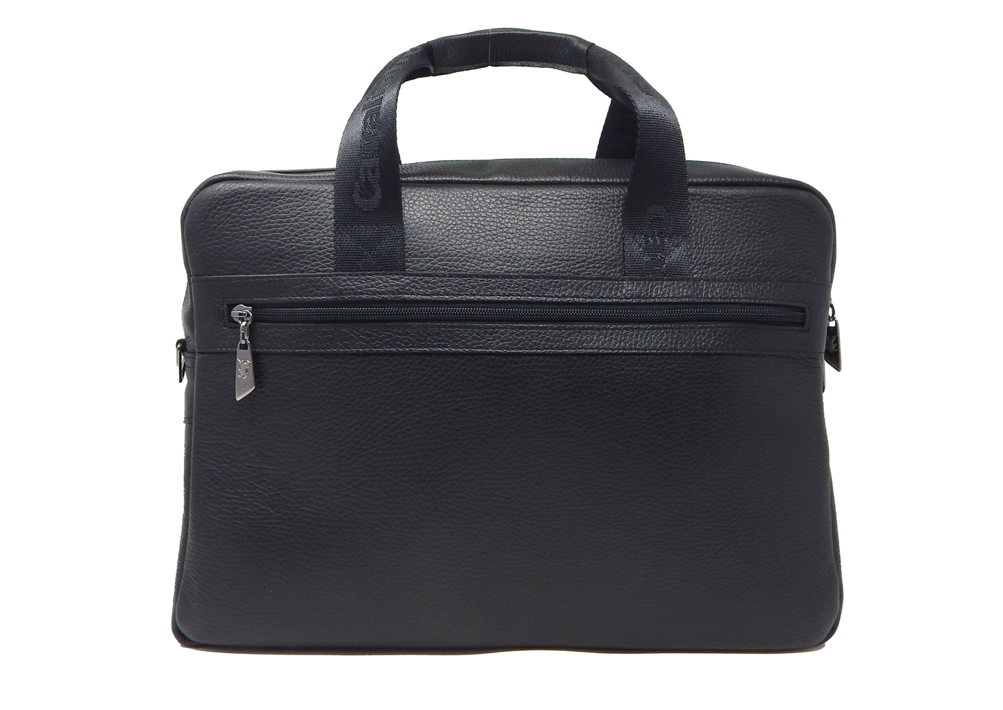 Cavalinho Soft Matte Pebbled Leather Laptop Bag 16" - Black - 18040257_b