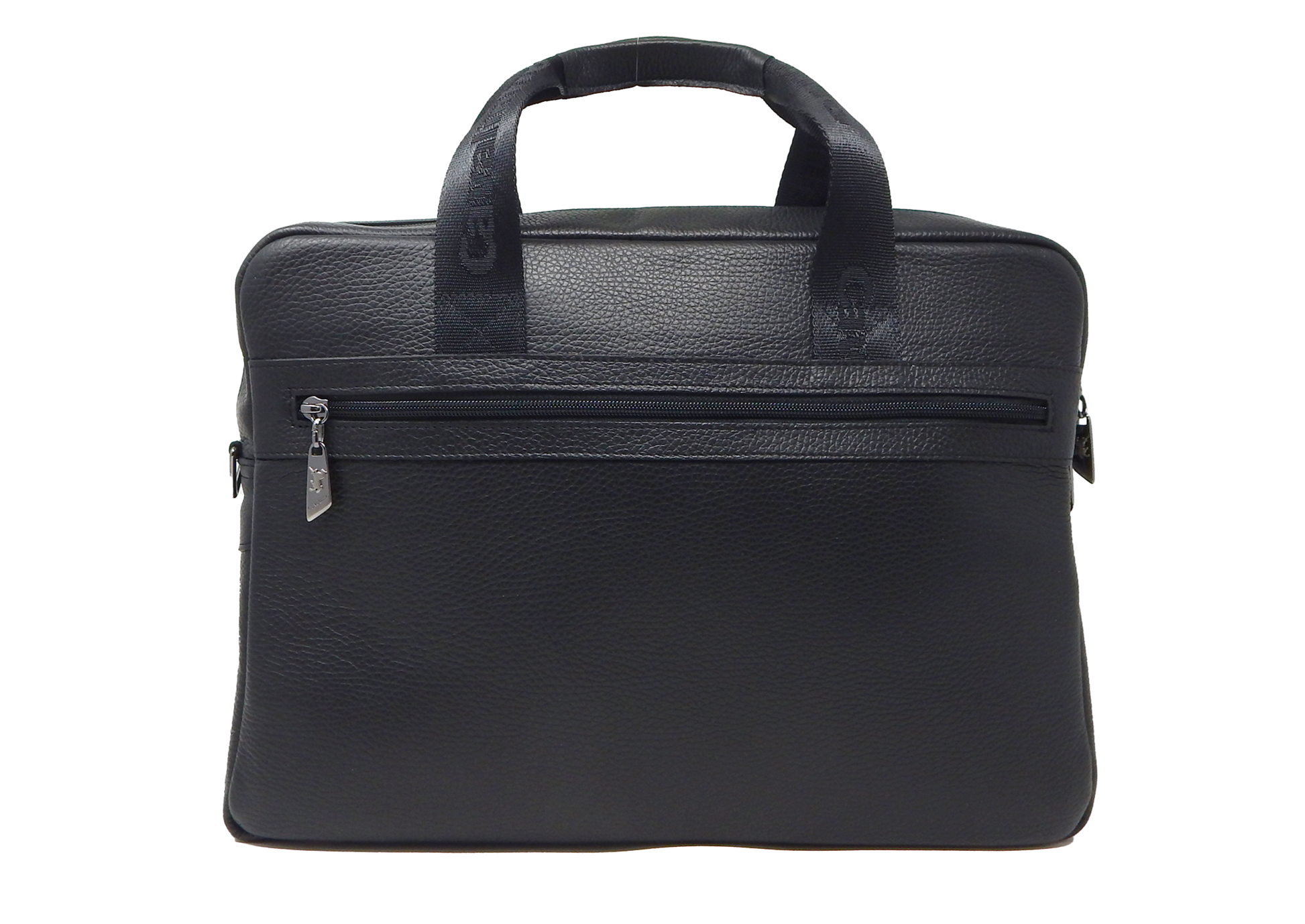 Cavalinho Soft Matte Pebbled Leather Laptop Bag 16" - Black - 18040257_b