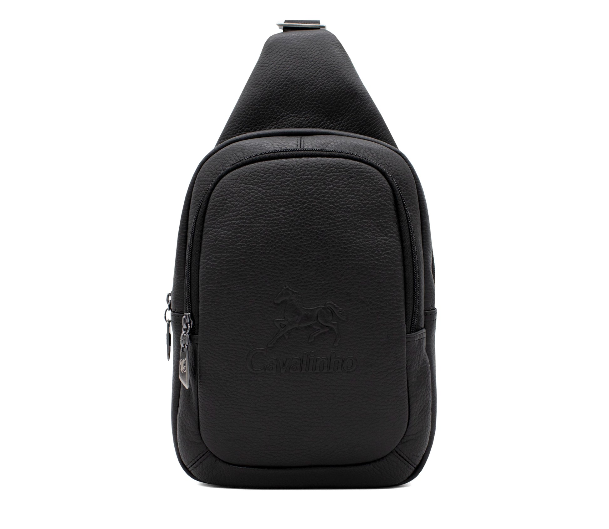 Cavalinho Leather Sling Bag - Black - 18040416.01_1