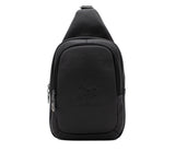 #color_ Black | Cavalinho Leather Sling Bag - Black - 18040416.01_1