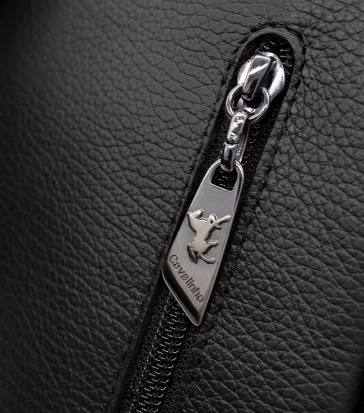#color_ Black | Cavalinho Leather Sling Bag - Black - 18040416.01_P05