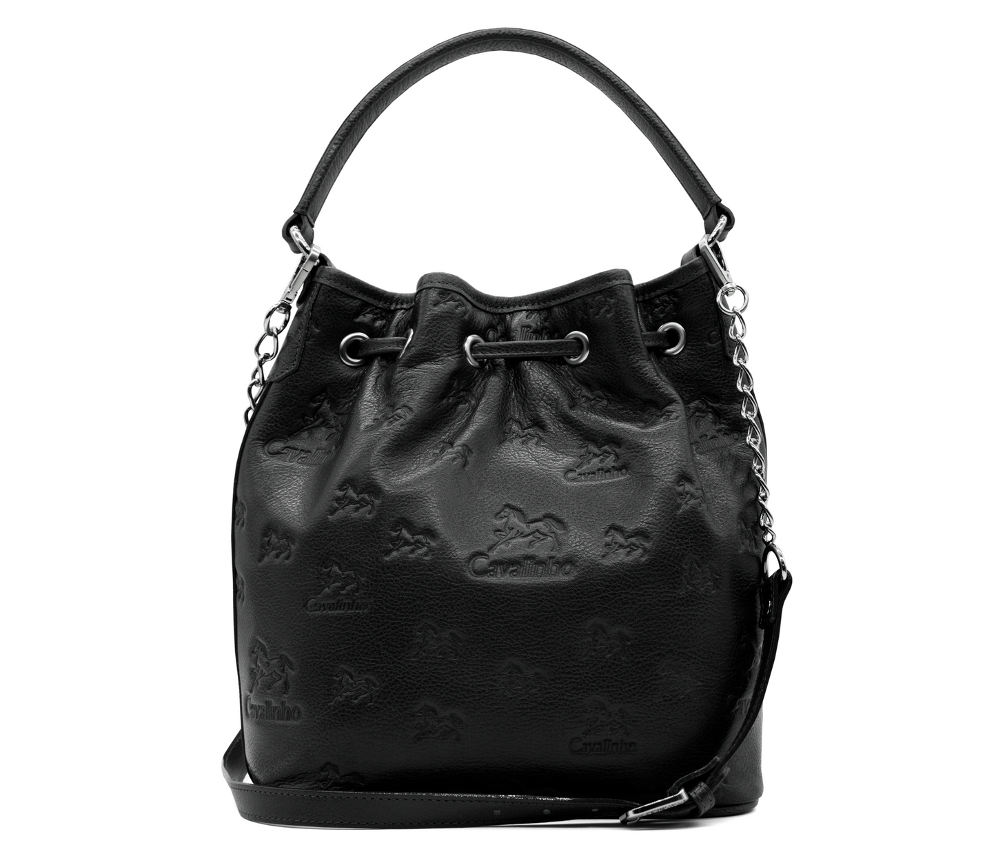 #color_ Black | Cavalinho Cavalo Lusitano Leather Bucket Bag - Black - 18090281.13_3