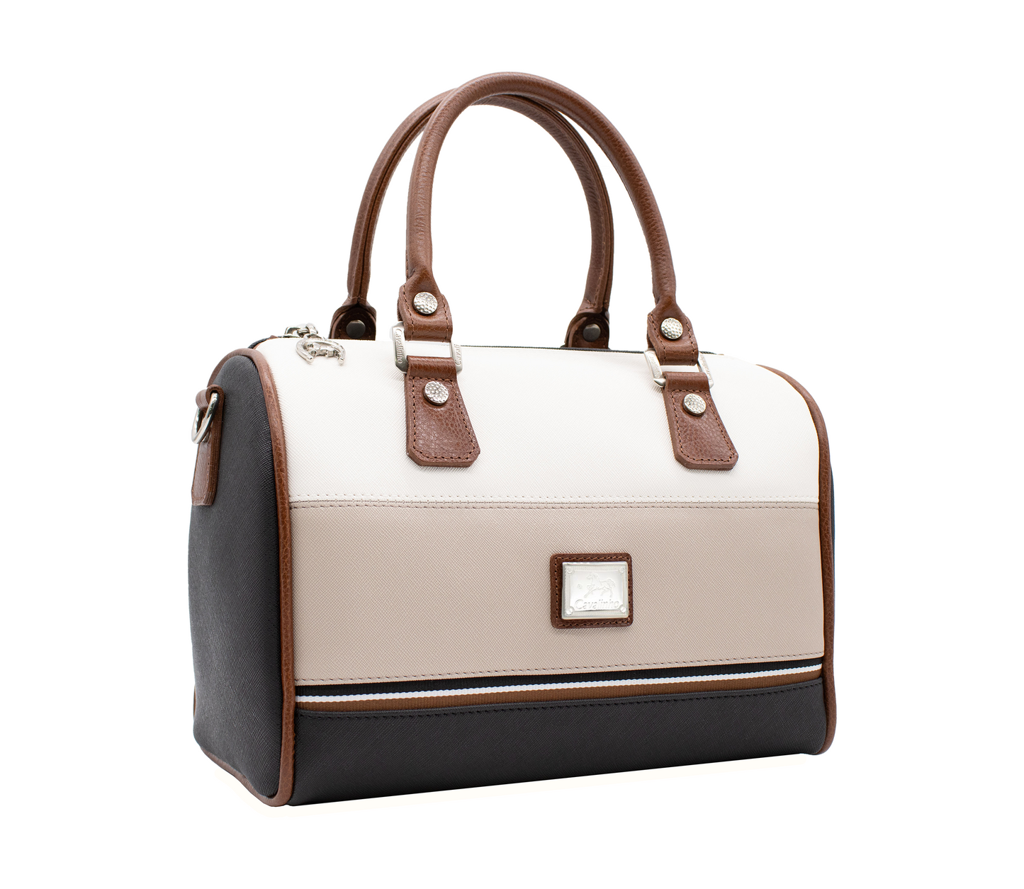 Cavalinho Lively Handbag - Black / Beige / White / SaddleBrown - 18130421.21_2