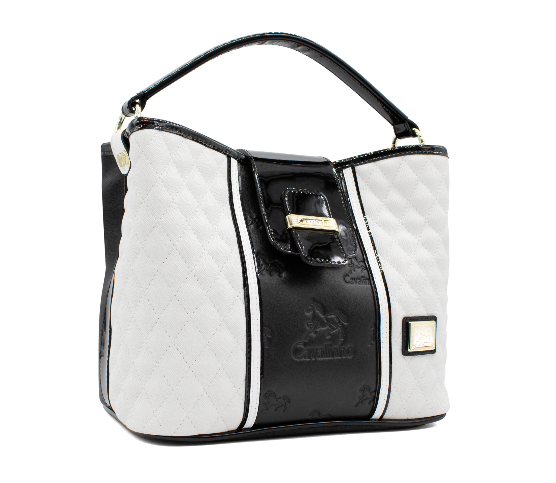 Cavalinho Noble Handbag - Black and White - 18180157.33_2