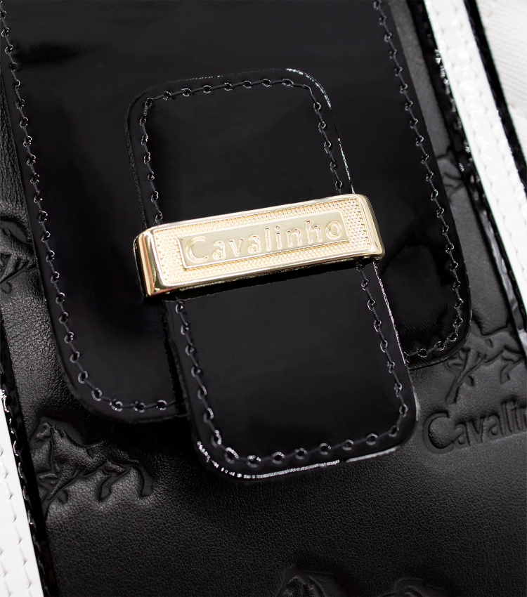 Cavalinho Noble Handbag - Black and White - 18180157.33_P05