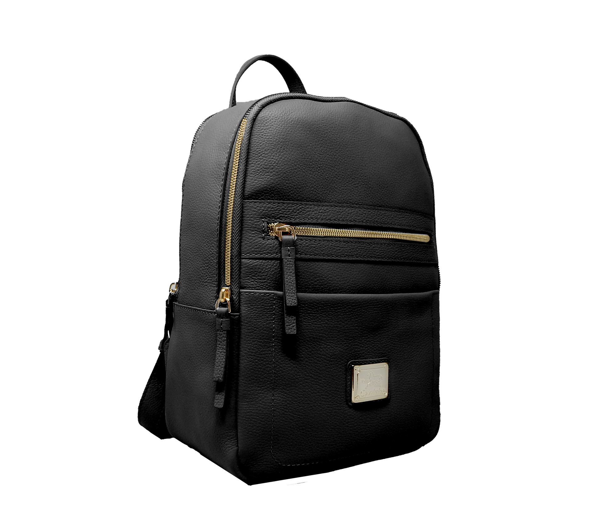 Cavalinho Infinity Pebbled Leather Backpack - Black - 18230461_01_a