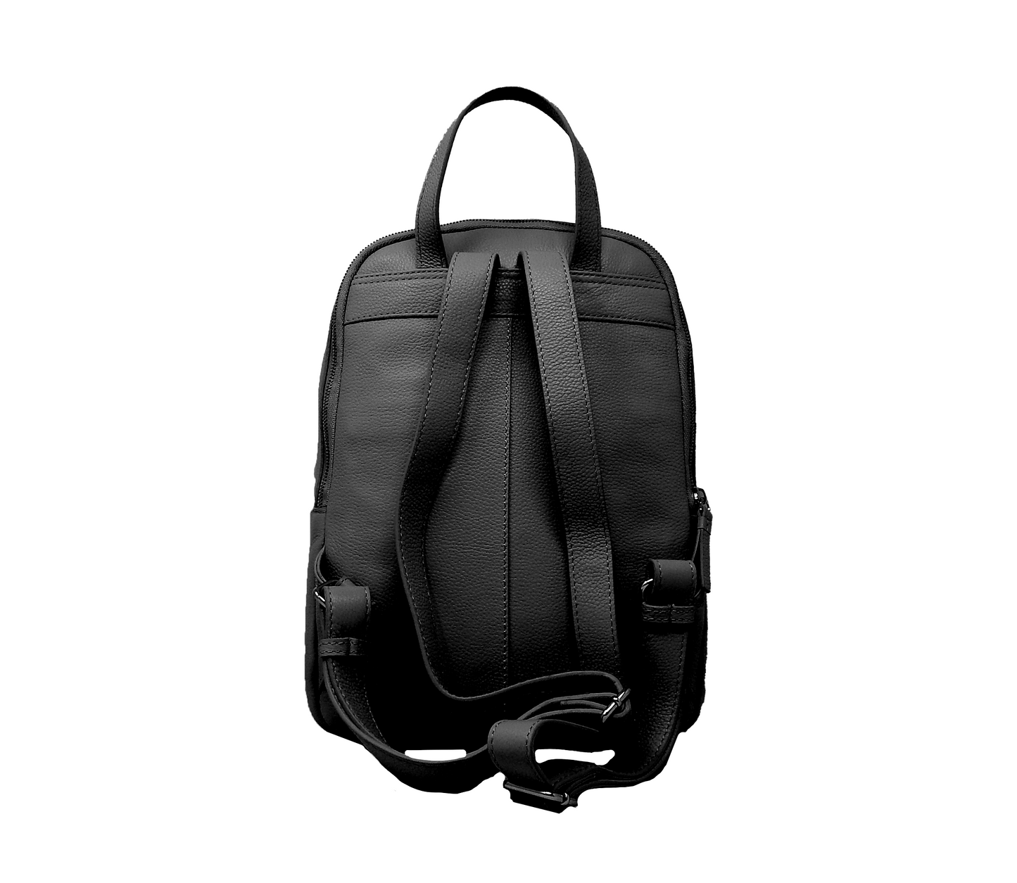 Cavalinho Infinity Pebbled Leather Backpack - Black - 18230461_01_b