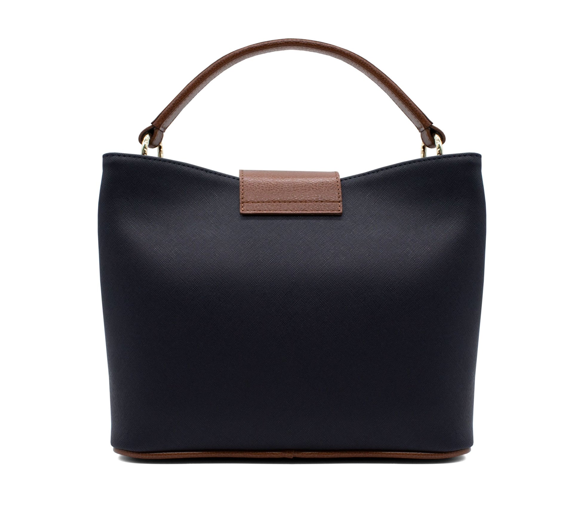 Cavalinho Unique Handbag - Black / SaddleBrown / White - 18260157.34_3