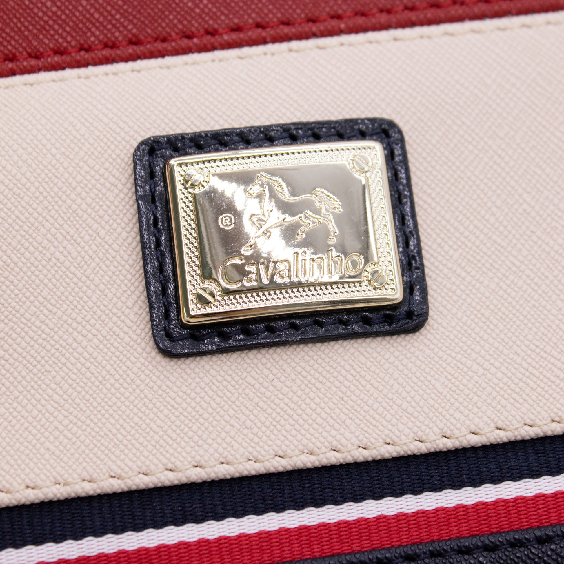 Cavalinho Unique Handbag - Navy / Beige / Red - 18260408_2