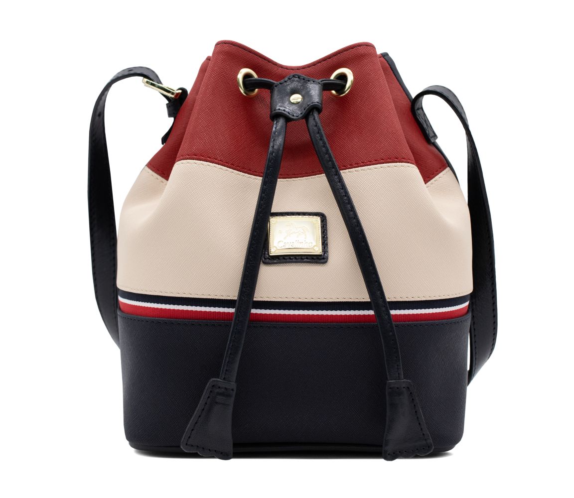 Cavalinho Unique Bucket Bag - Navy / Beige / Red - 18260413.22_1