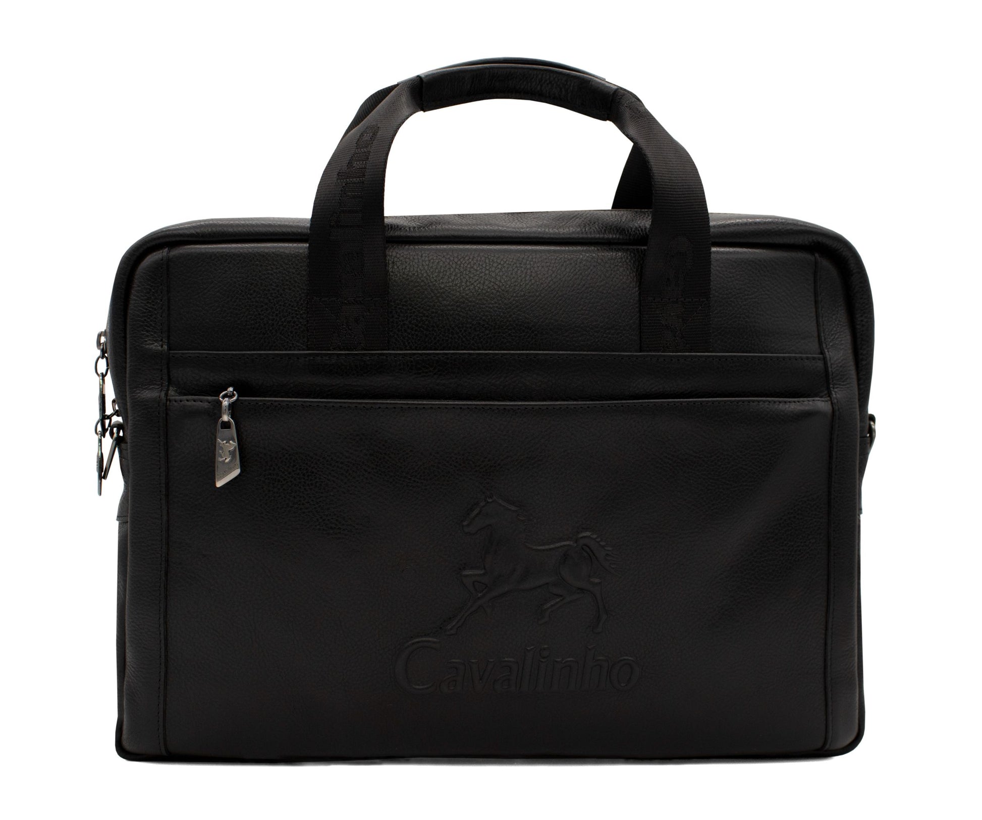 Cavalinho Leather Laptop Bag 16" - Black - 18320257.01_1