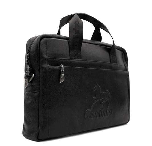 Cavalinho Leather Laptop Bag 16" - Black - 18320257.01_2
