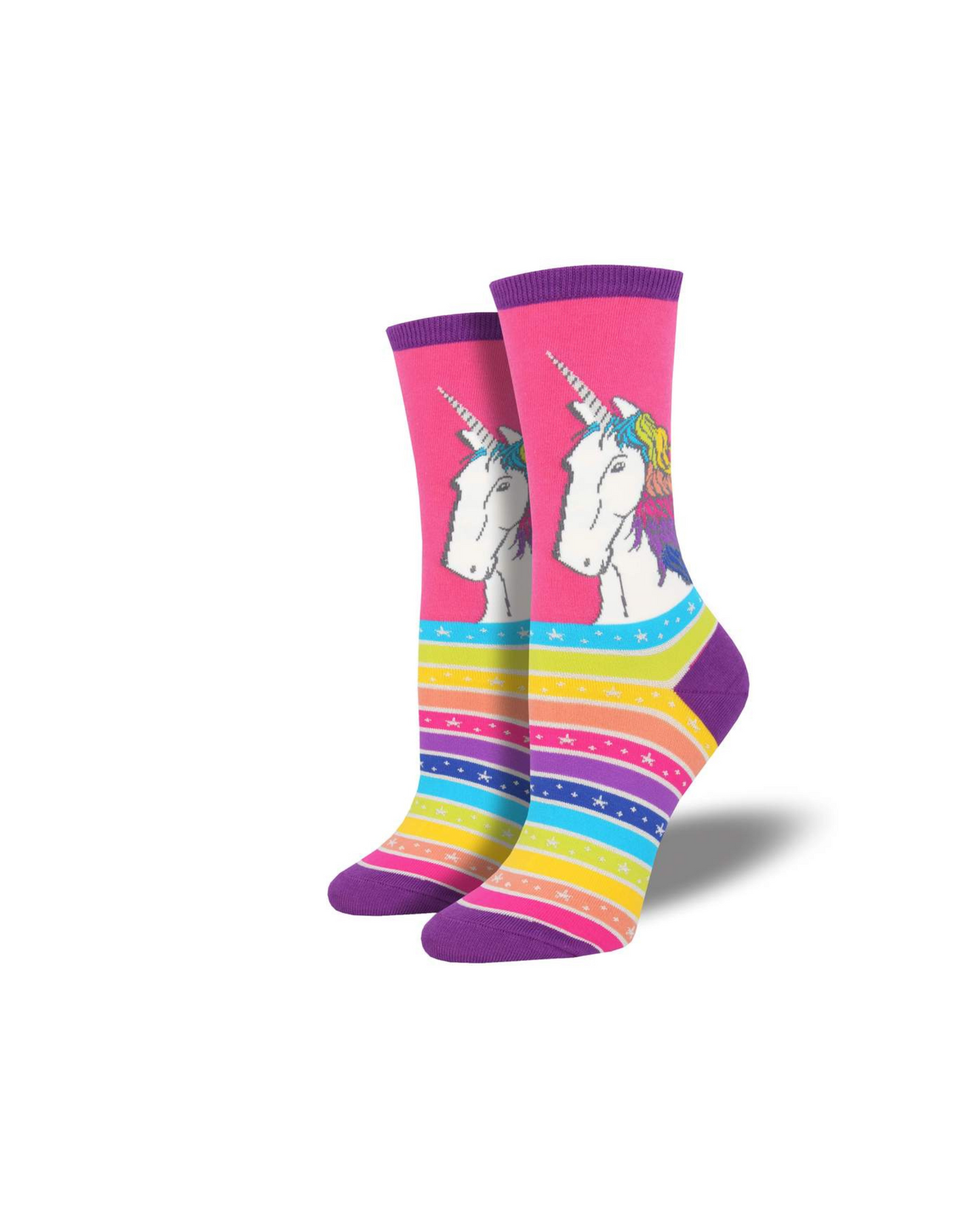 Socksmith Rainbow Hair Don't Care Socks - Pink - 24_ddb4439a-c4e4-449d-8f25-65a14941afe0