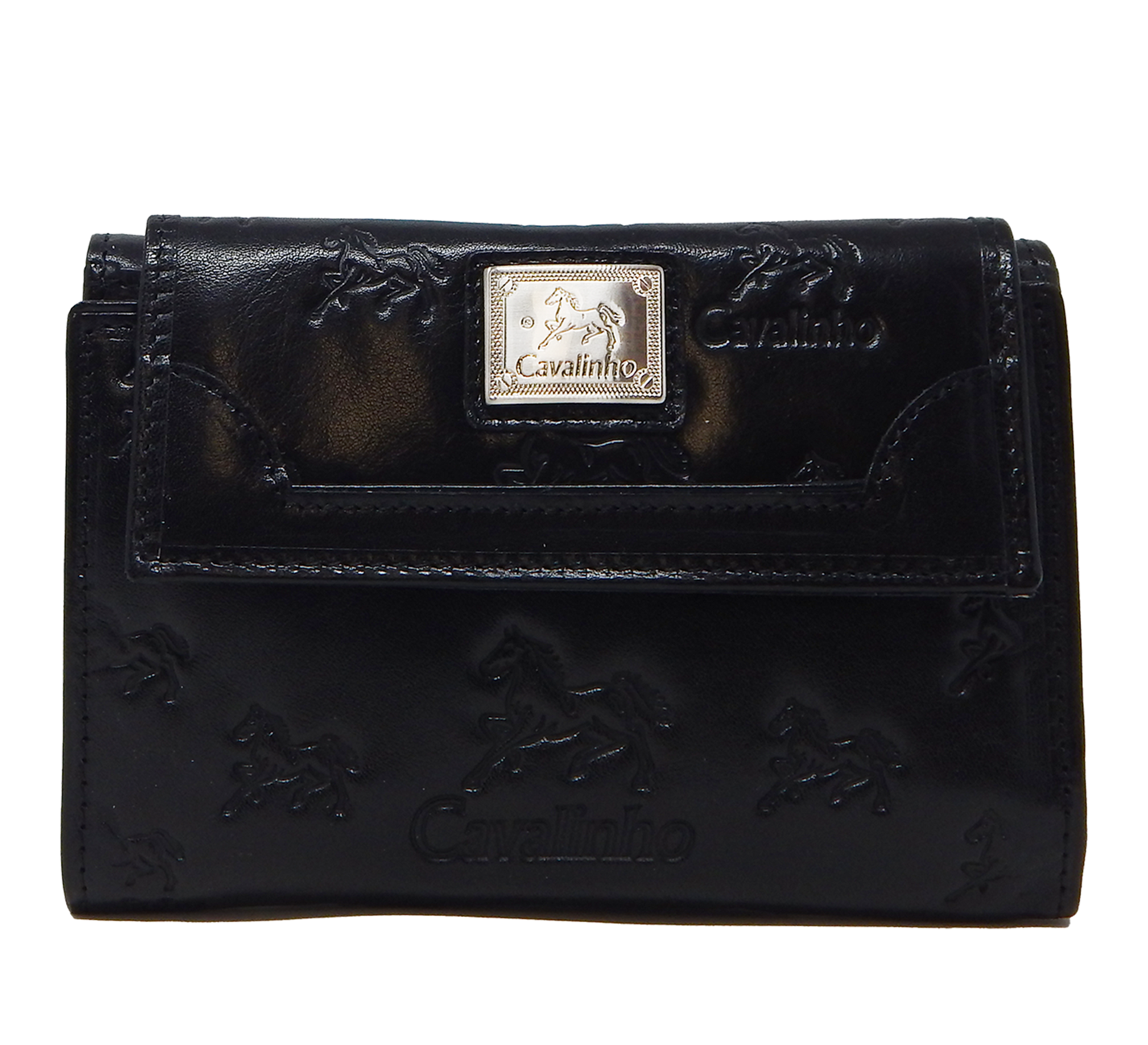 Cavalinho Cavalo Lusitano Leather Wallet - Black - 28090202_01