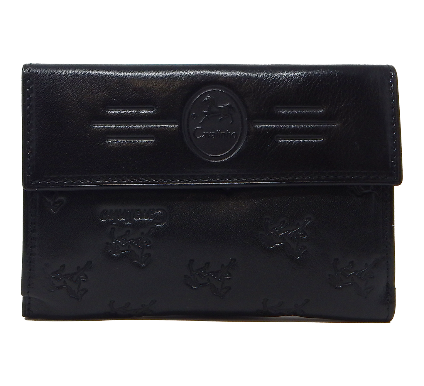 Cavalinho Cavalo Lusitano Leather Wallet - Black - 28090202_03