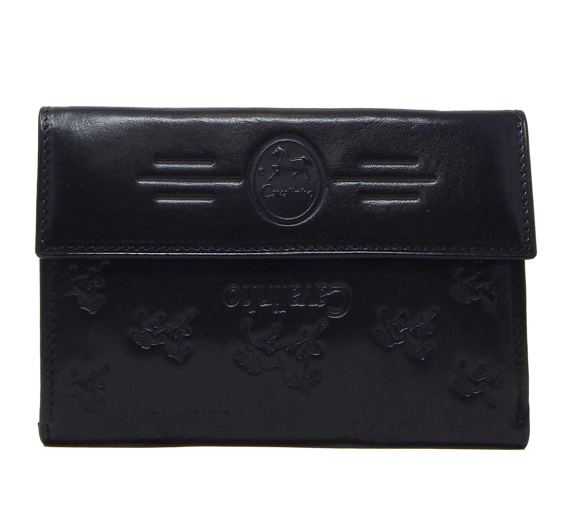 Cavalinho Cavalo Lusitano Leather Wallet - Black - 28090204_01_b_1